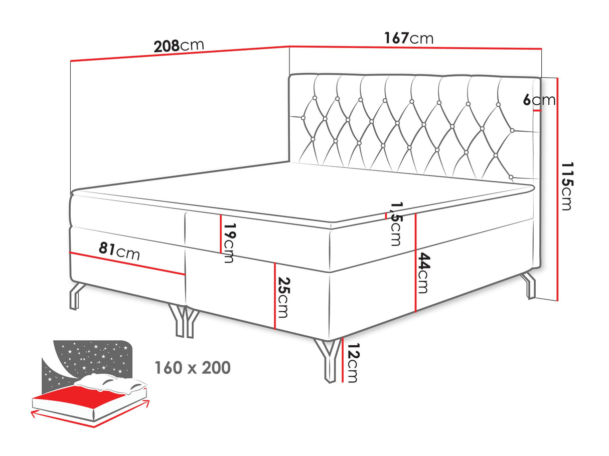 Cama continental 650101