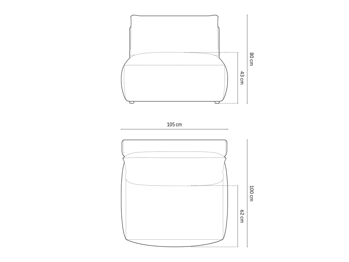 Sillón modular 654056