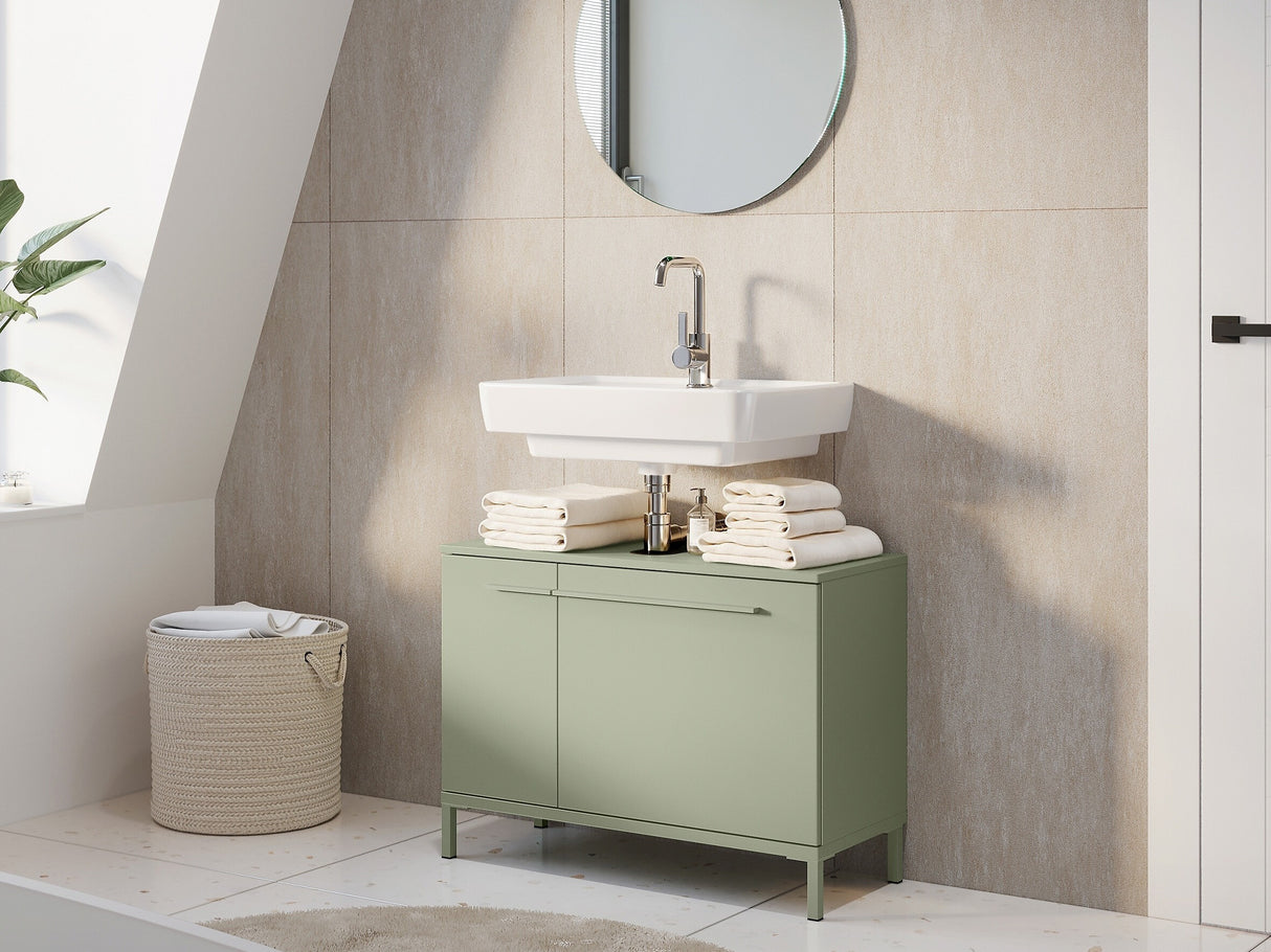 Armario de baño de pie para lavabo 658260