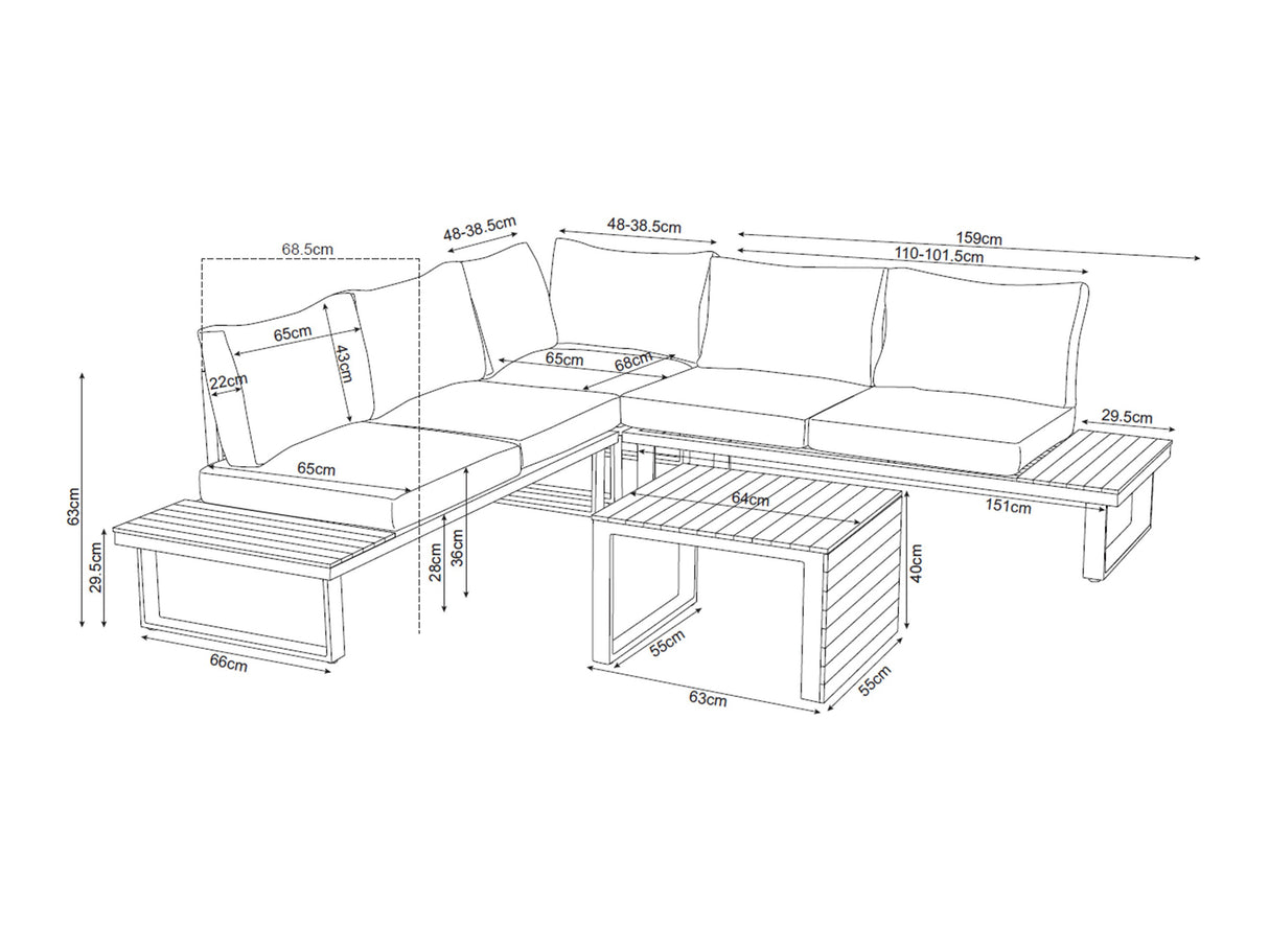 Conjunto de muebles de exterior 658611