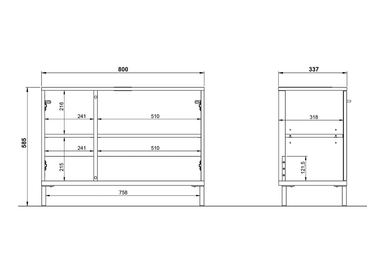 Conjunto de mueble de baño 658627
