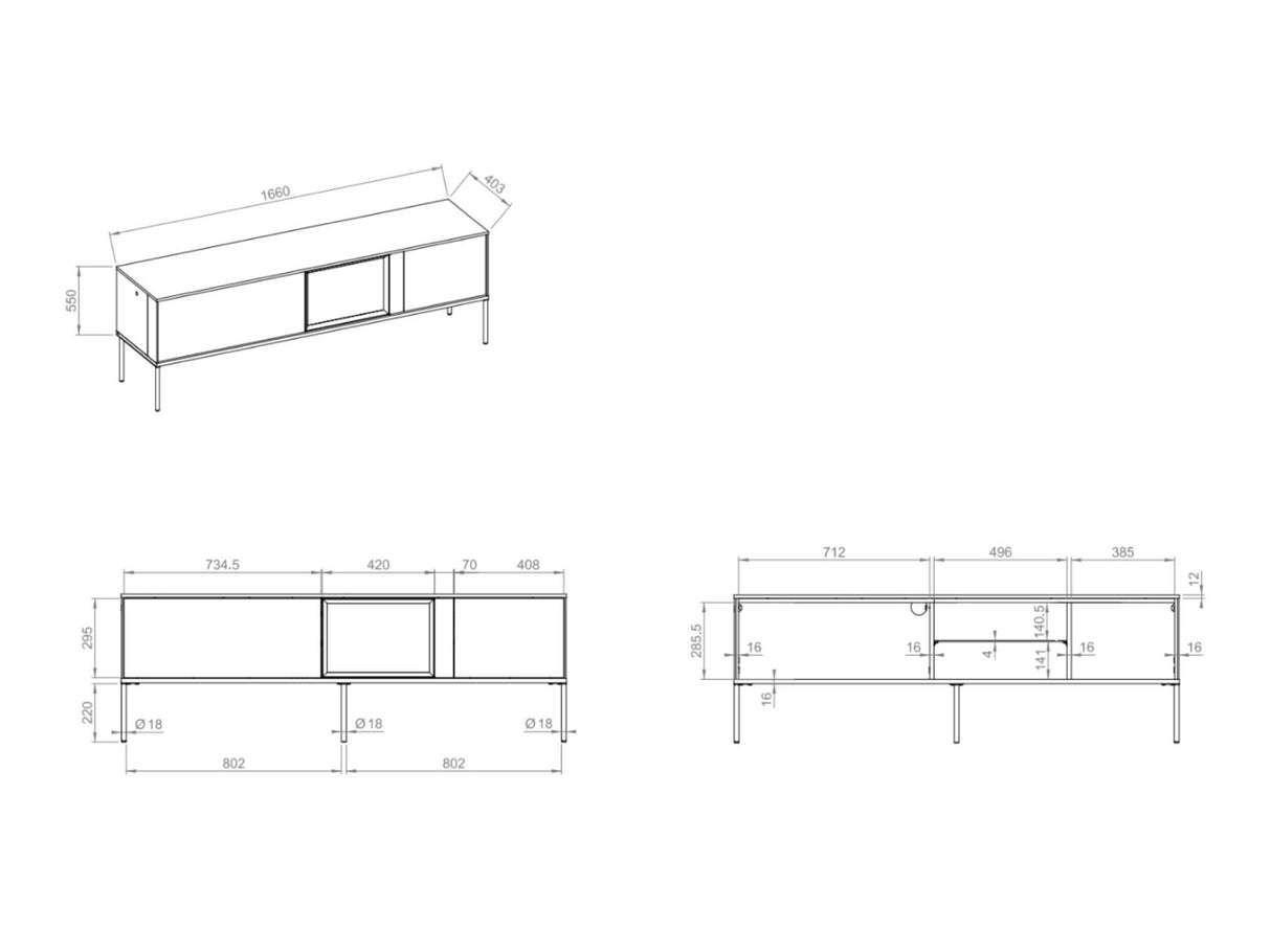 Mueble TV 659424