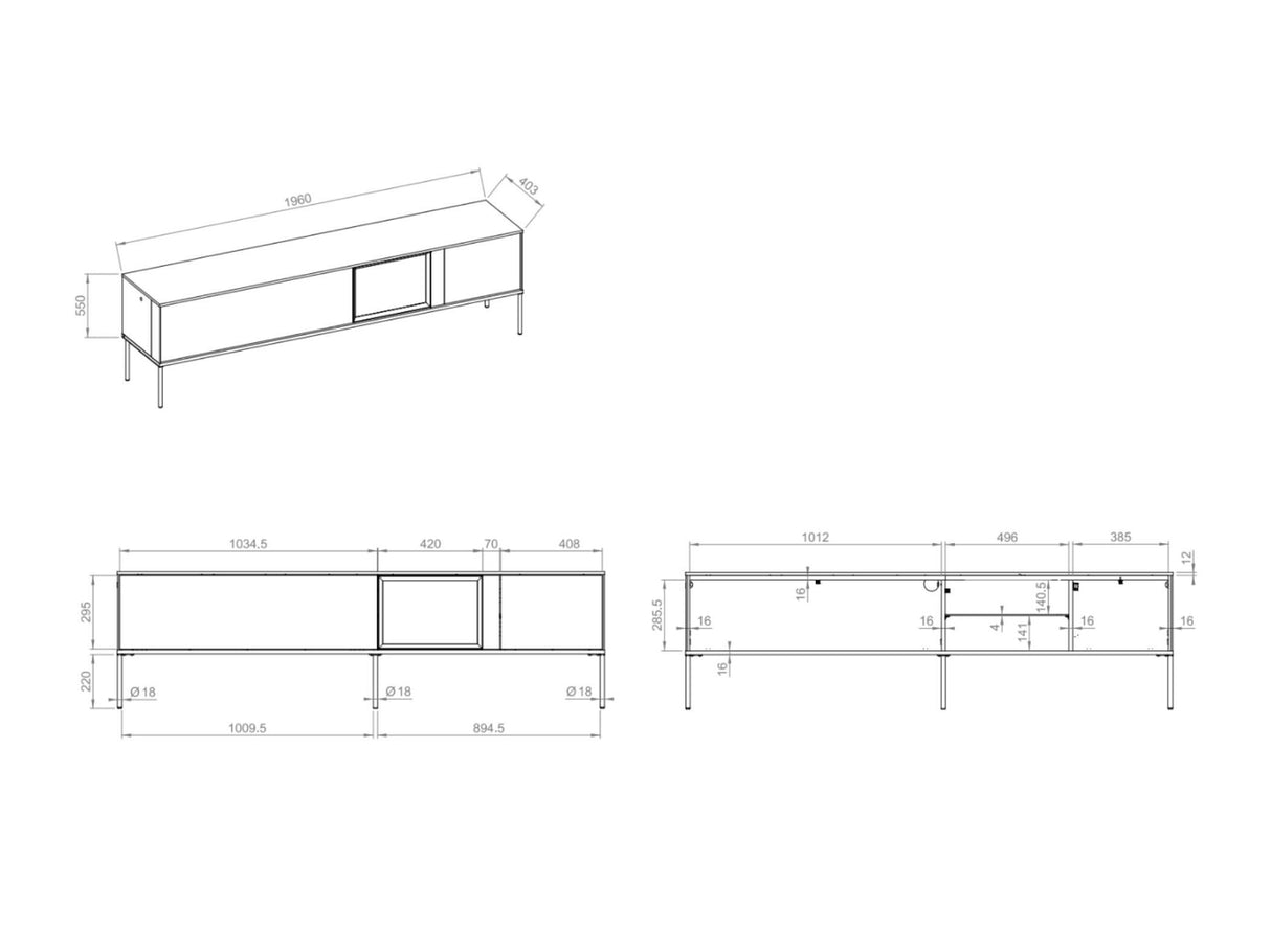 Mueble TV 659422