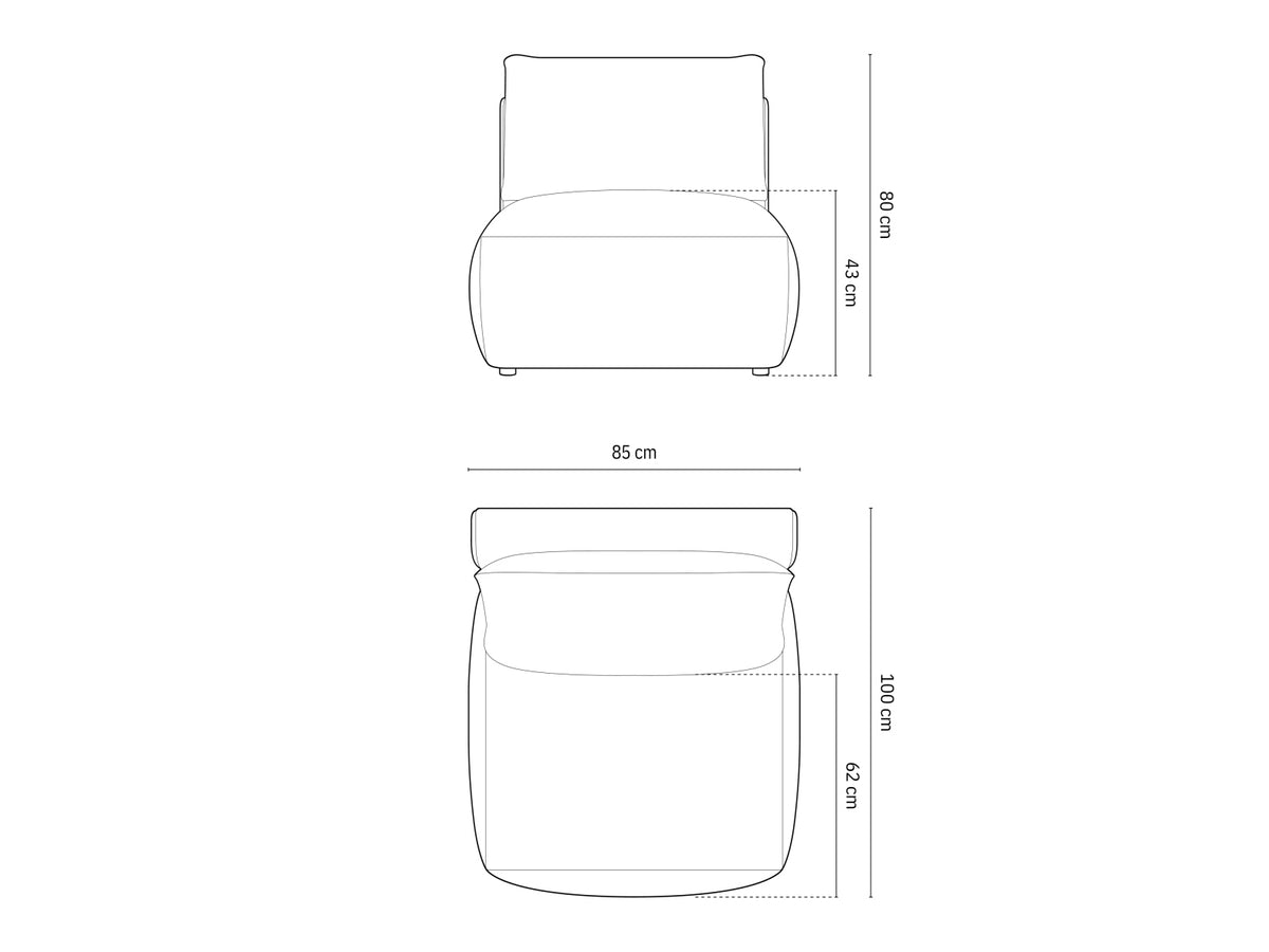 Sillón modular 654048