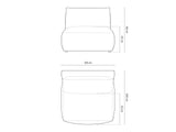 Sillón modular 654056
