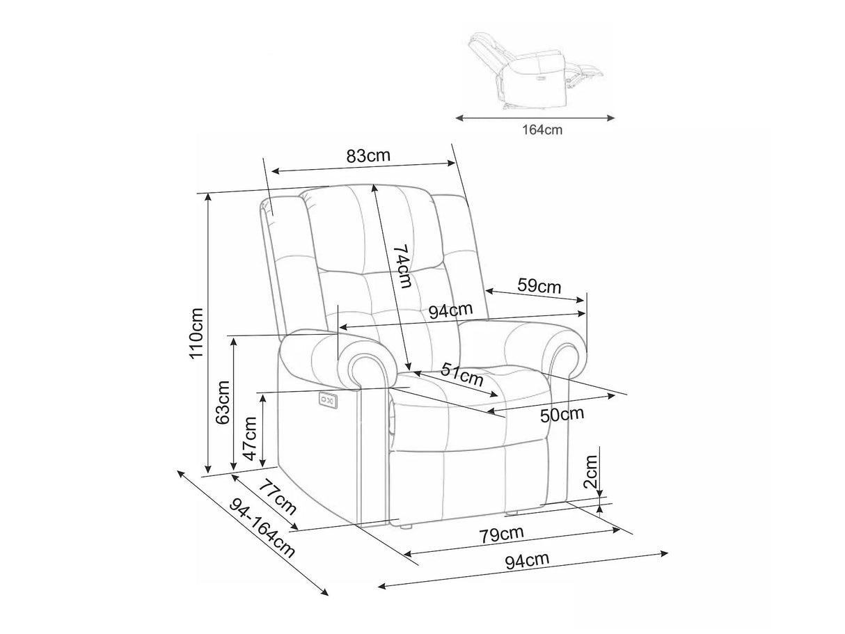 Sillón reclinable 663421