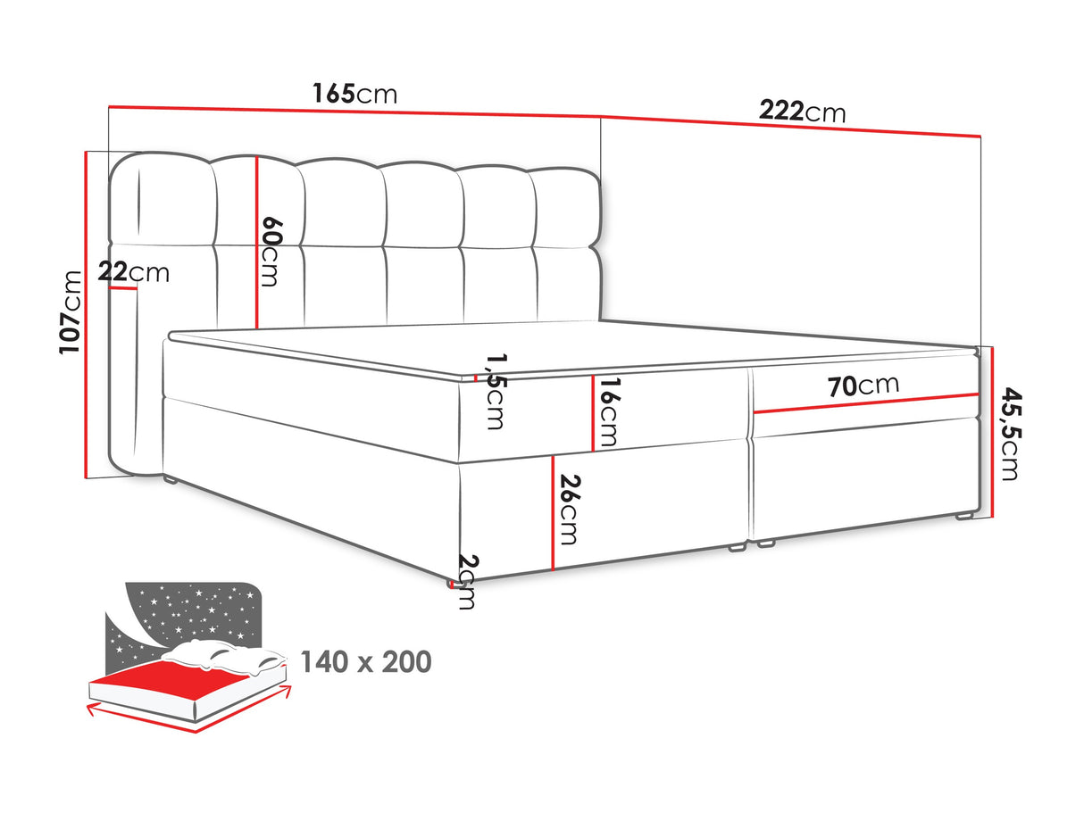Cama continental 664012