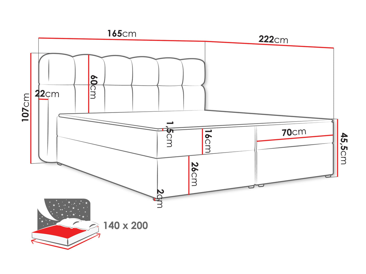 Cama continental 664012