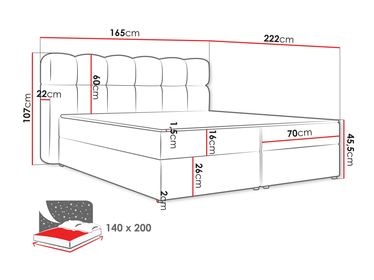 Cama continental 664012