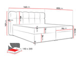 Cama continental 664012