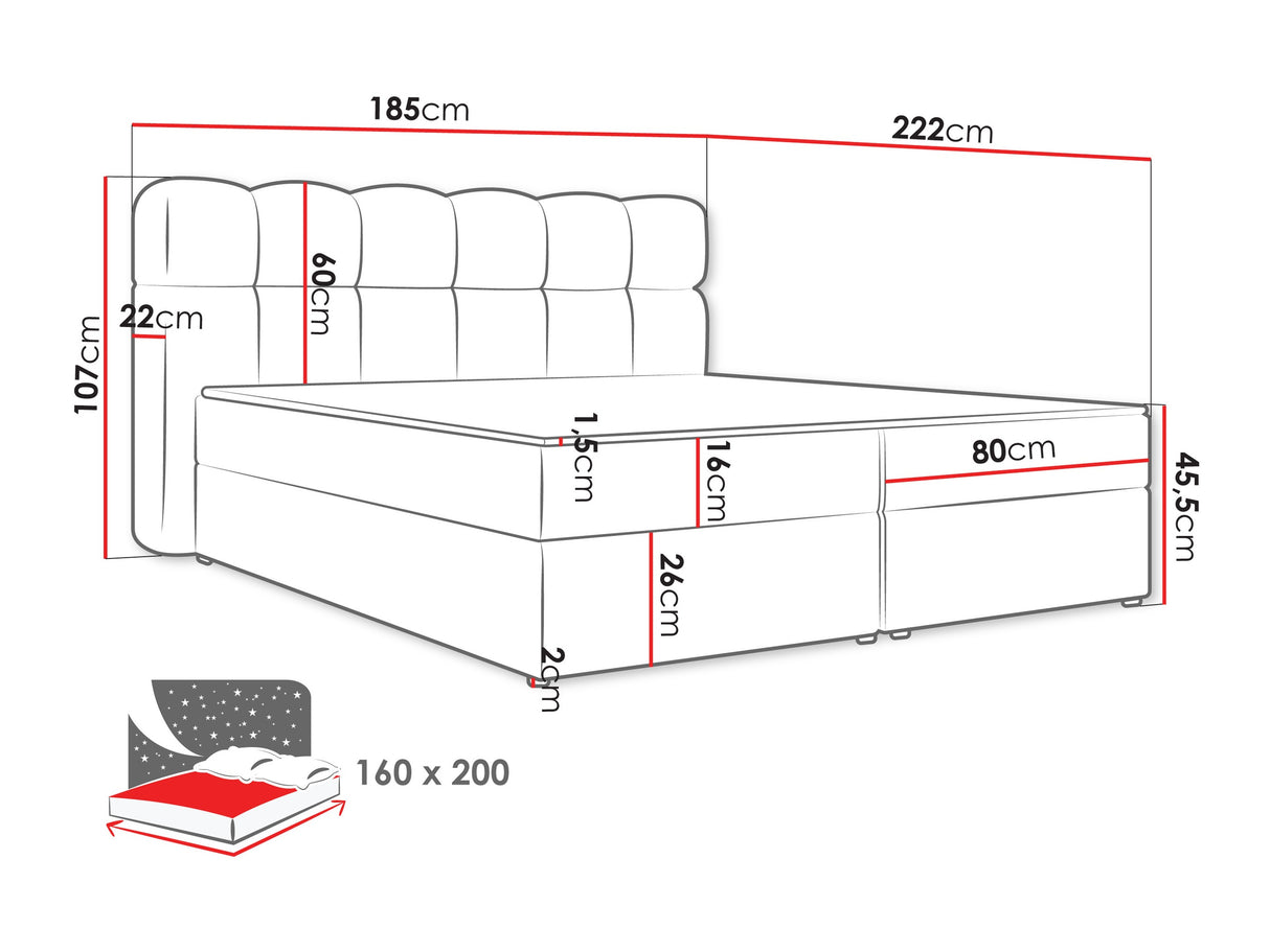 Cama continental 664012