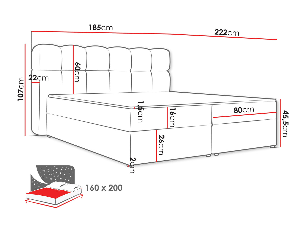 Cama continental 664012