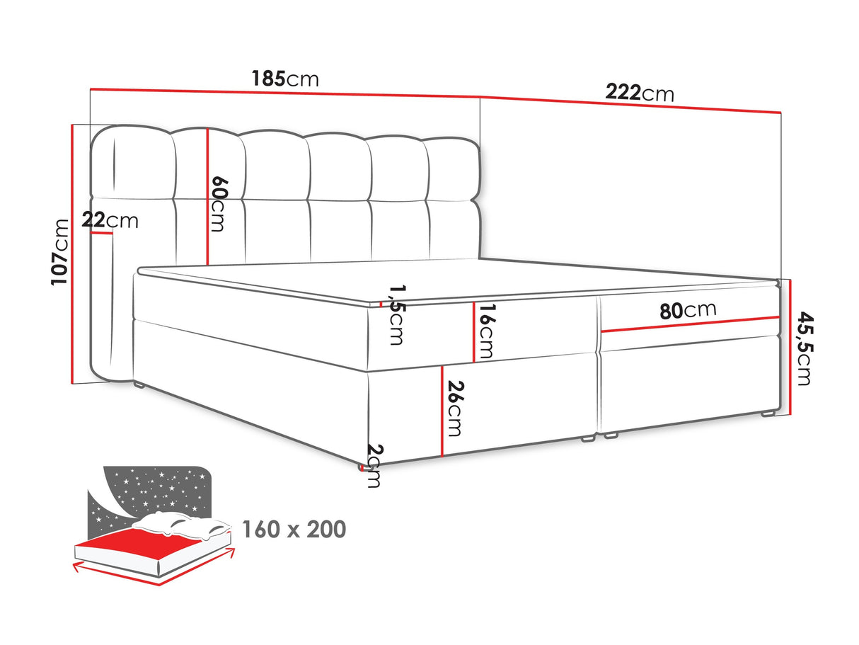 Cama continental 664012
