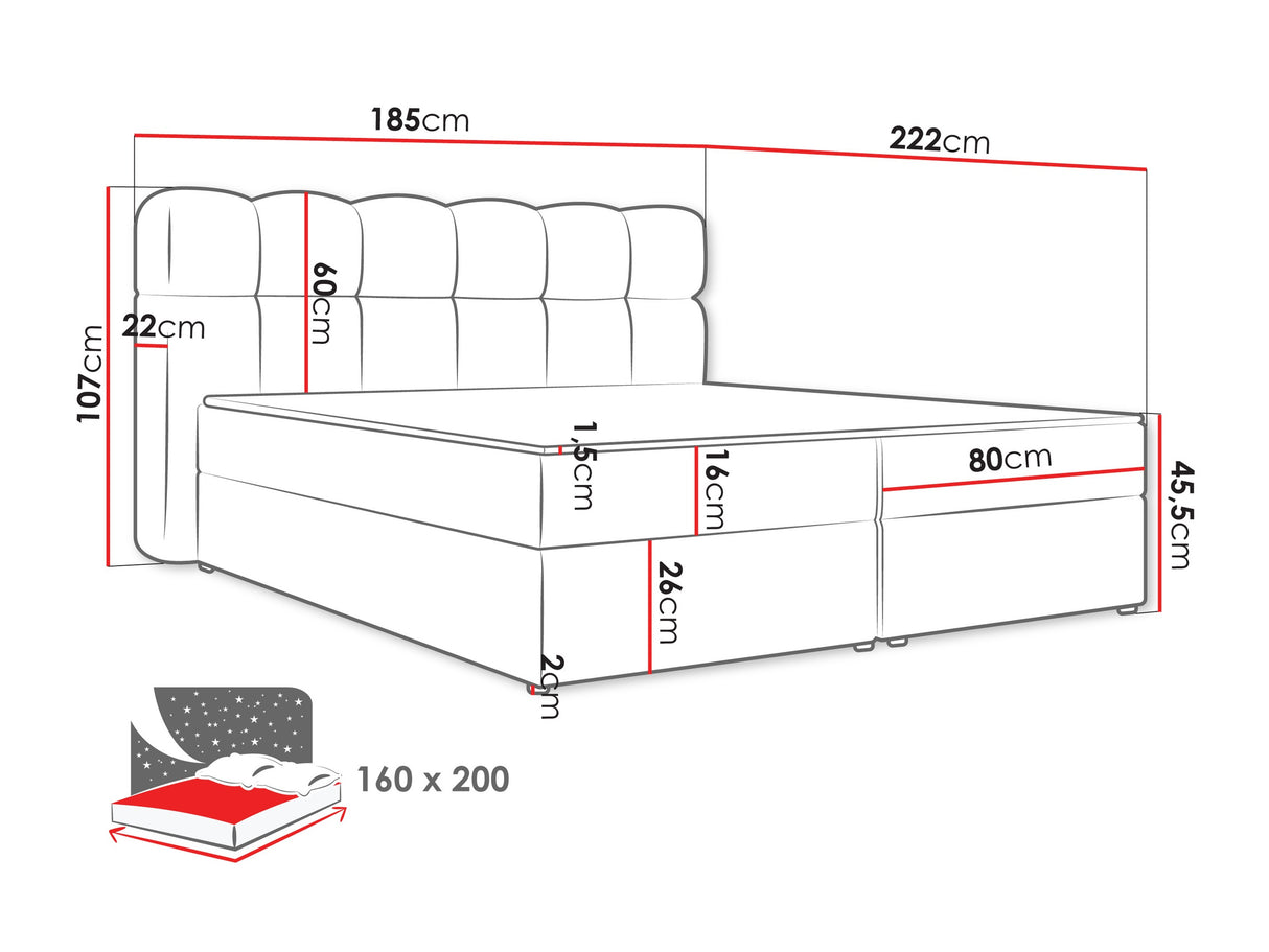 Cama continental 664012