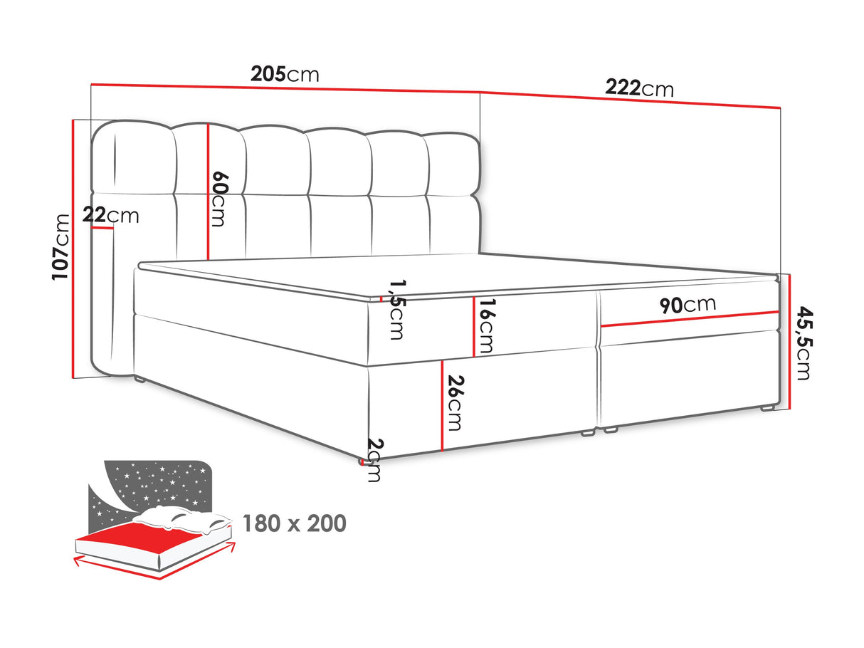 Cama continental 664012