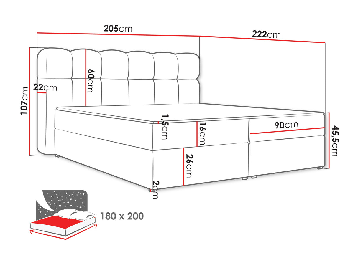 Cama continental 664012
