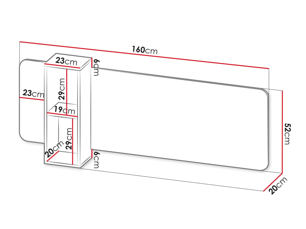 Estantería de pared 664226