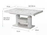 Mesa de centro convertible 664636