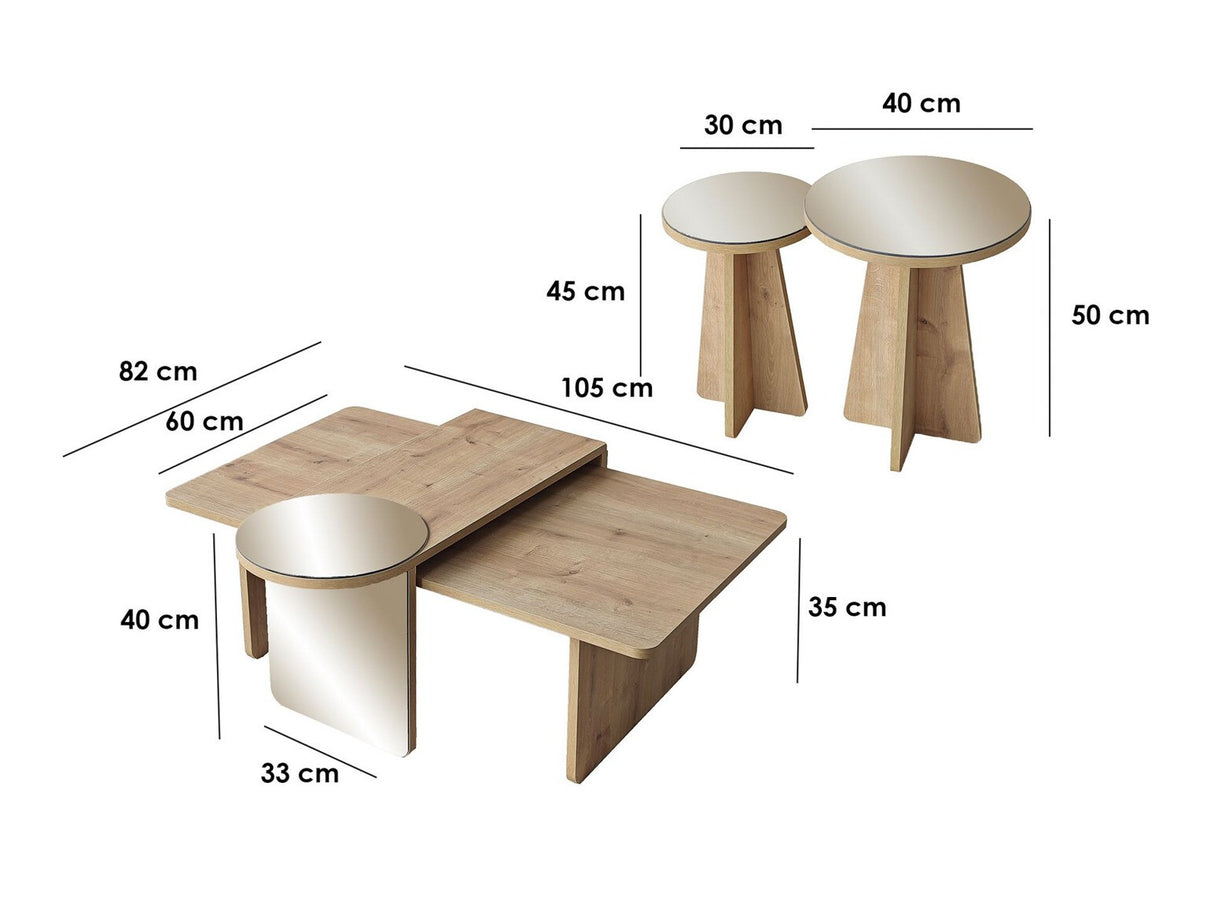 Conjunto mesa de centro 668730