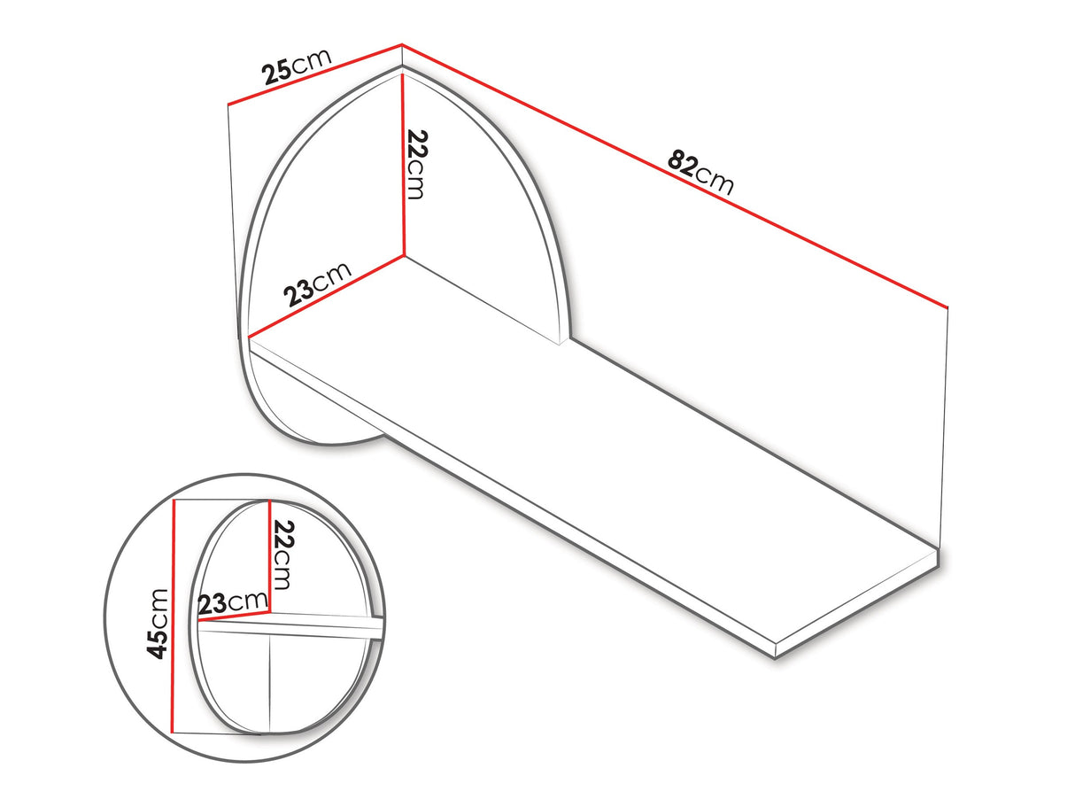 Estantería de pared 672230