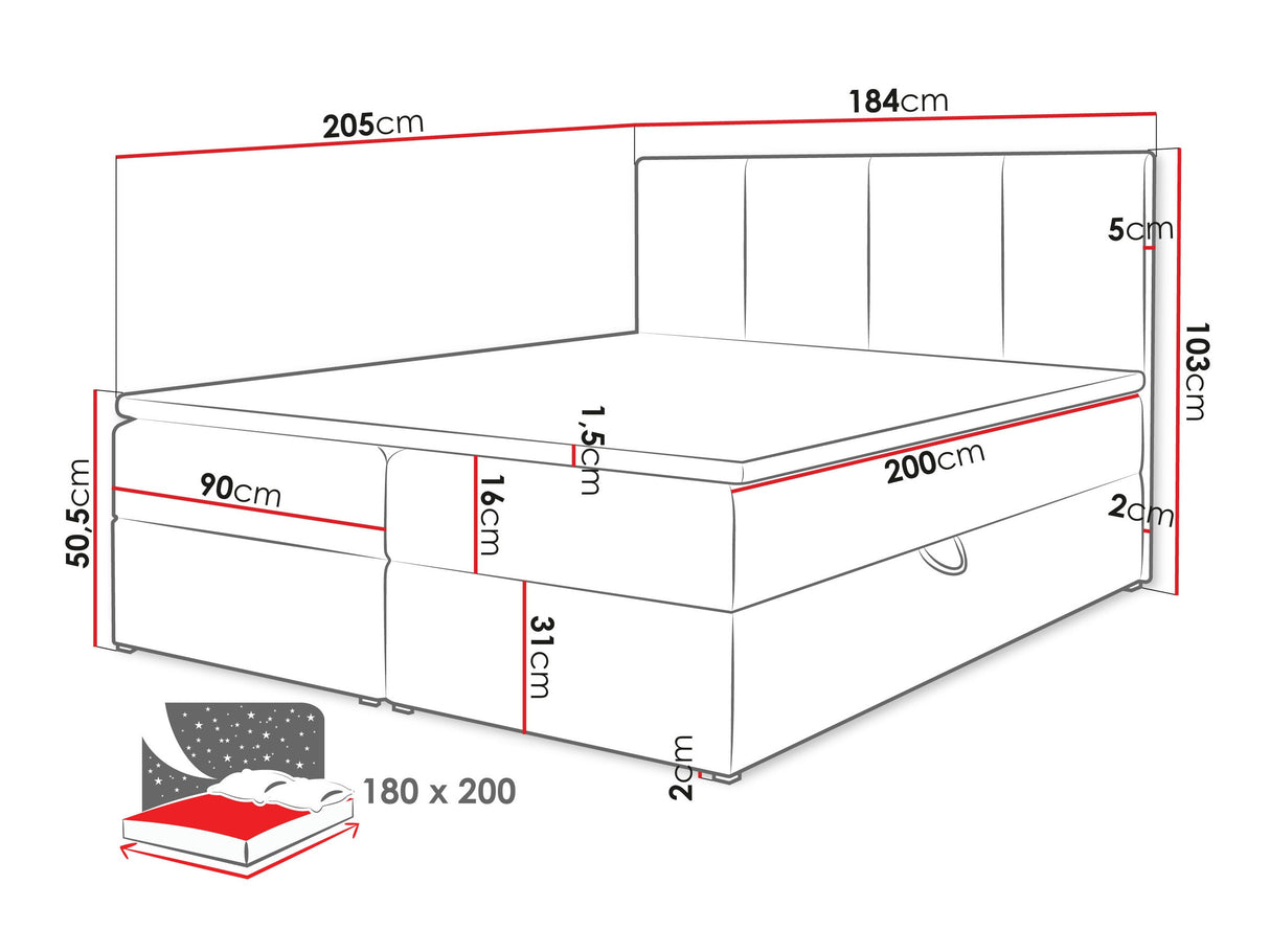 Cama continental 263501 4968842