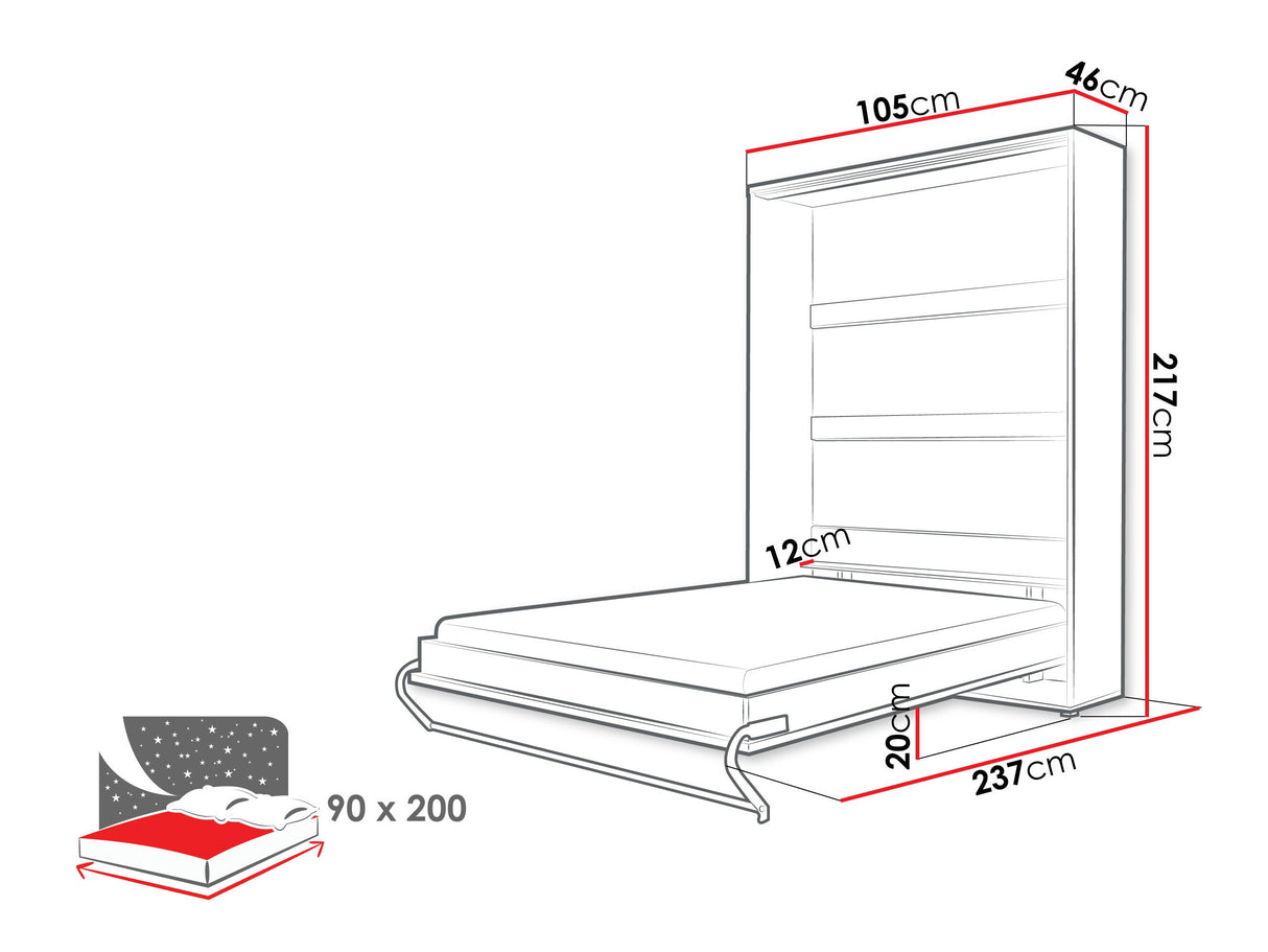 Cama plegable 483040