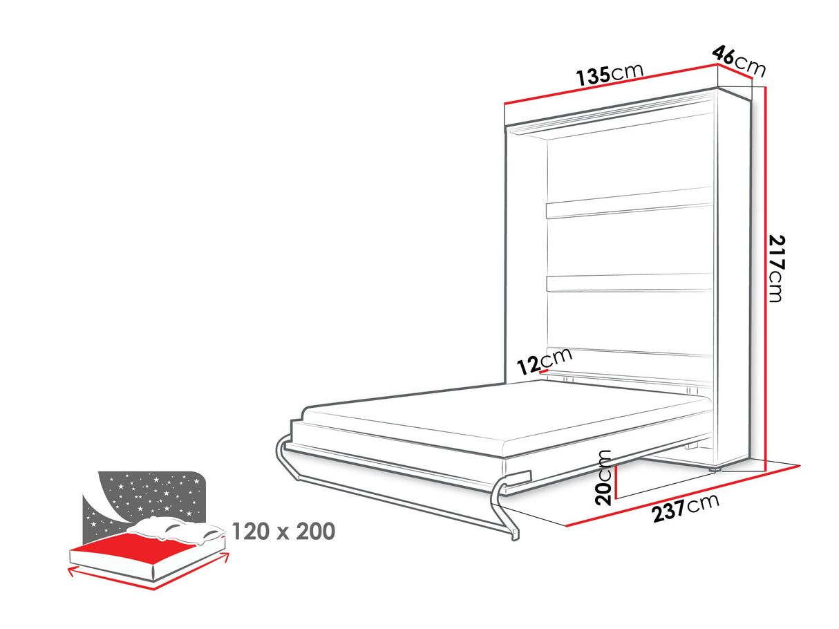 Cama plegable 483040