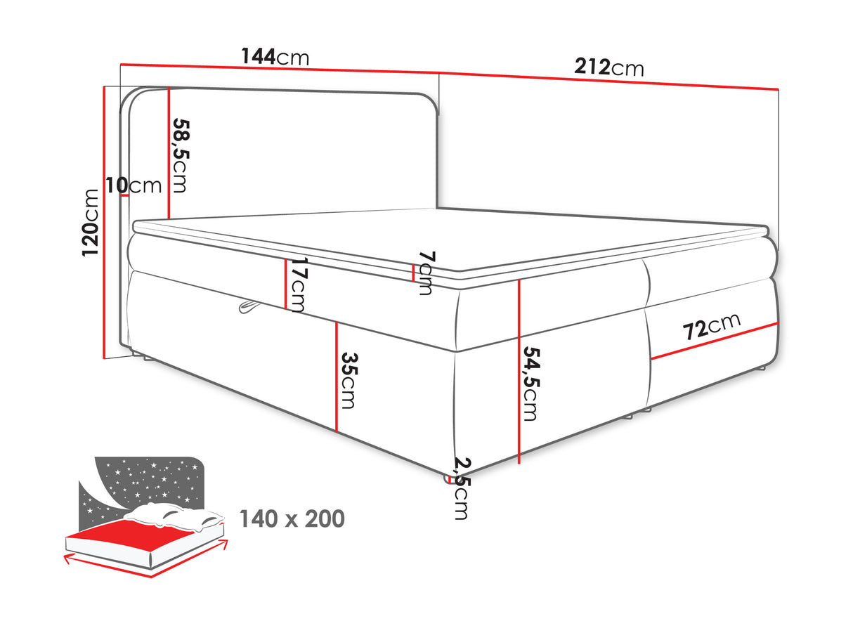 Cama continental 674314