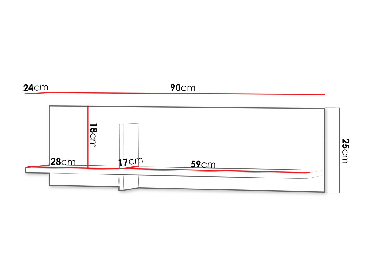 Estantería de pared 676334