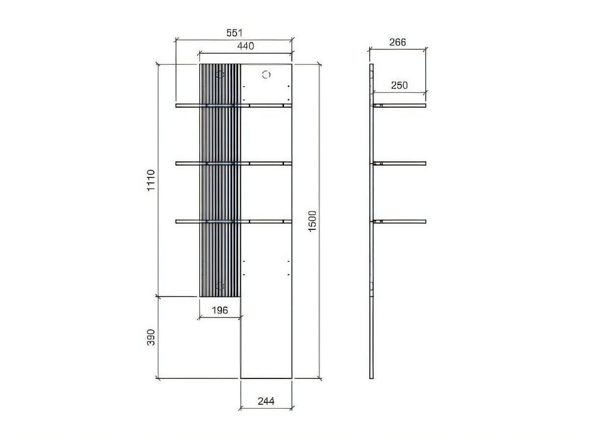 Estantería de pared 678879