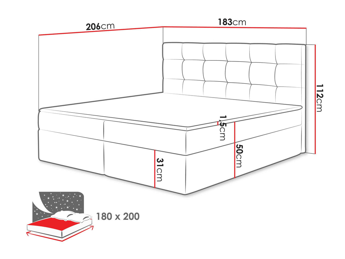 Cama continental 180649 5048613