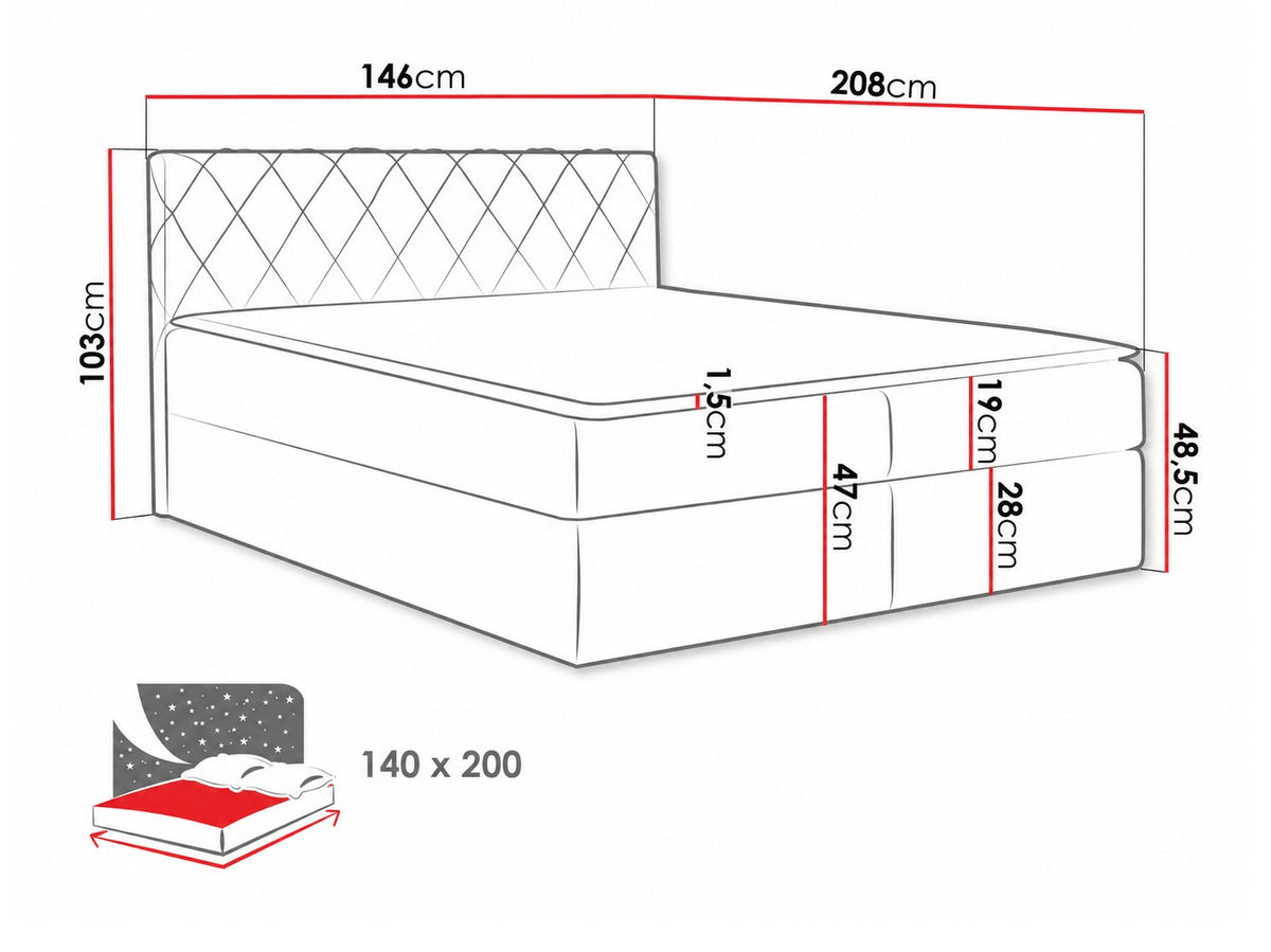 Cama continental 115264 5080115