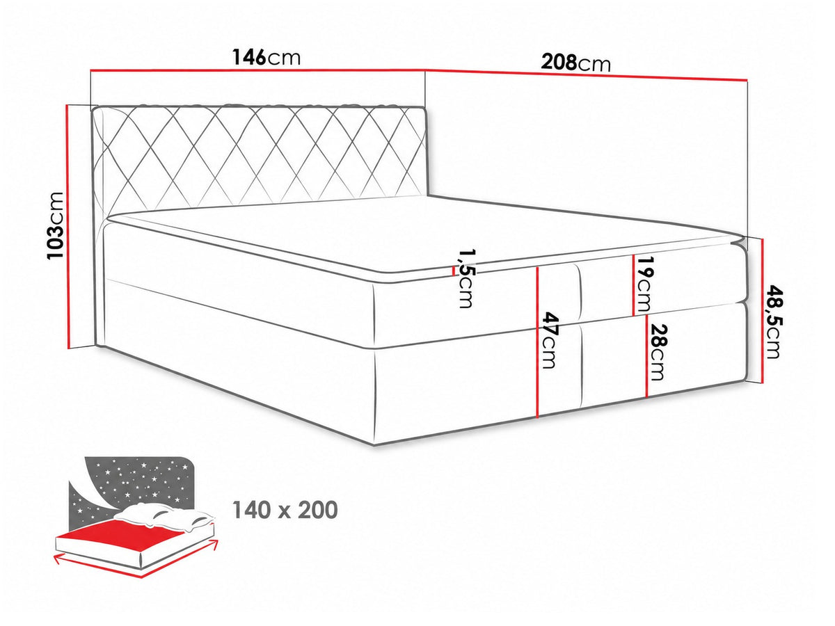 Cama continental 115264 5080121
