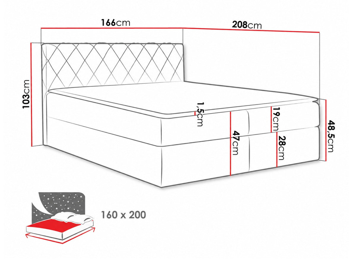 Cama continental 115264 5080122