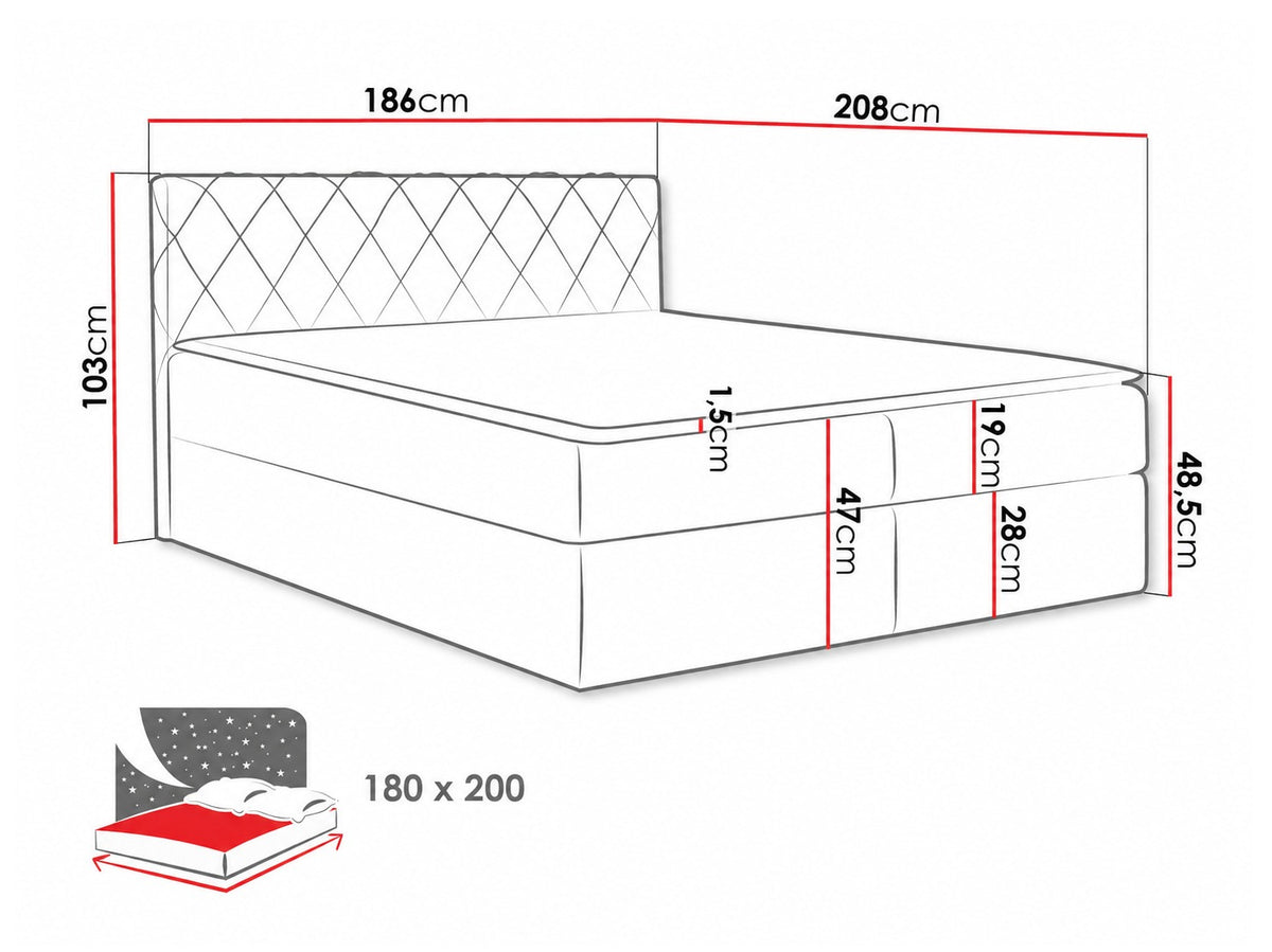 Cama continental 115264 5080129