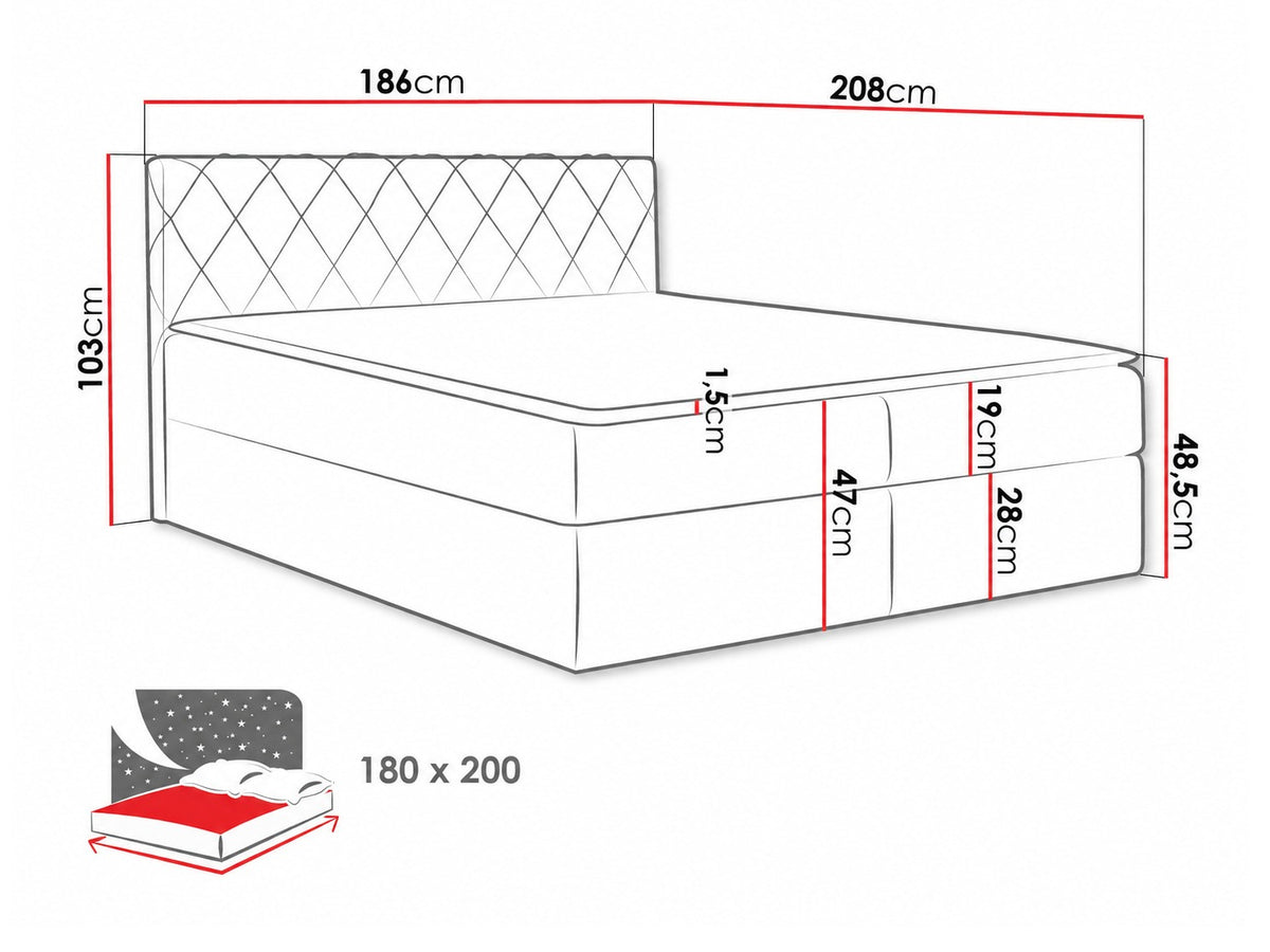 Cama continental 115264 5080130