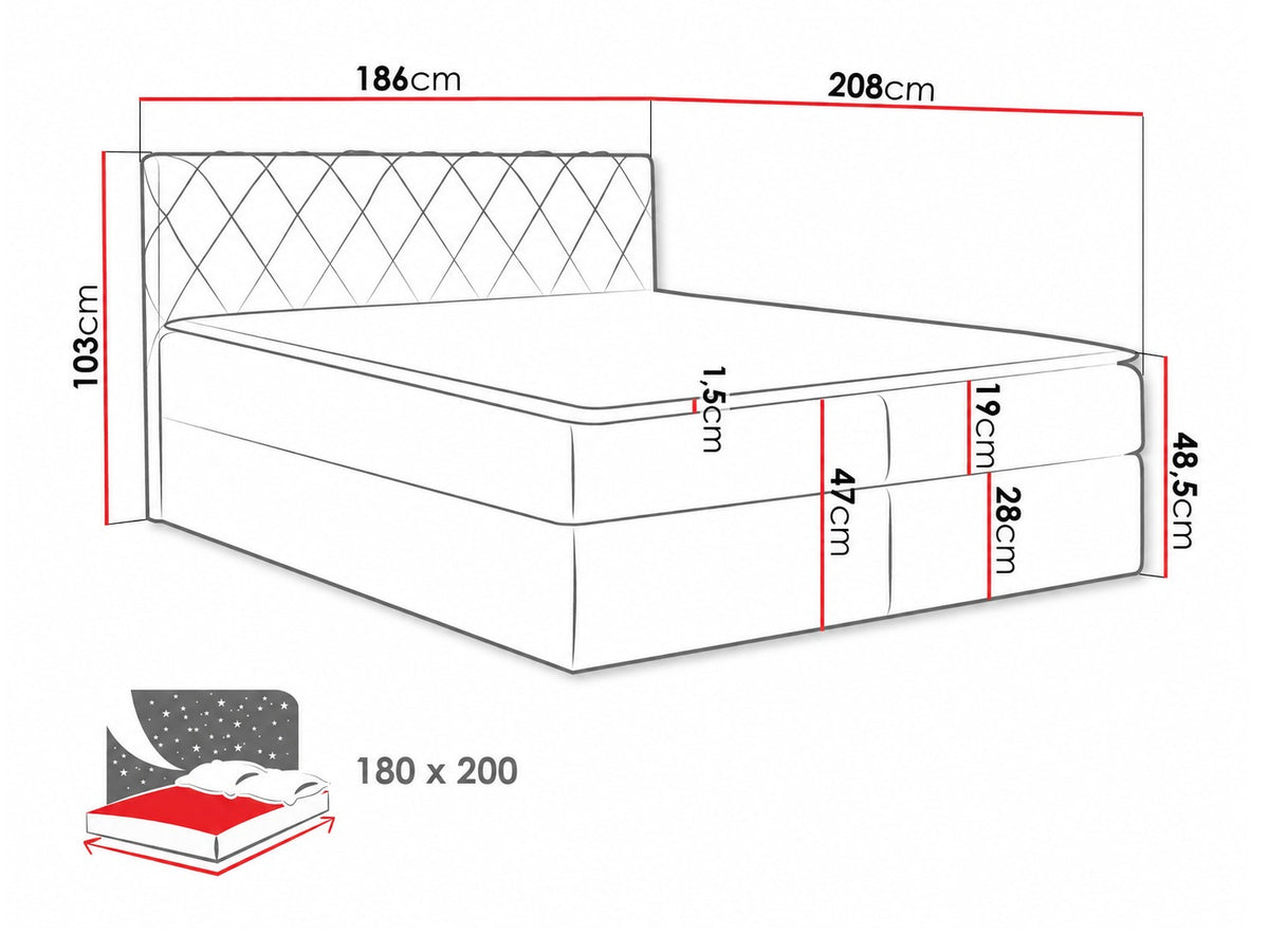 Cama continental 115264 5080131