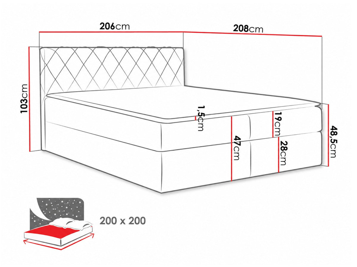 Cama continental 115264 5080132