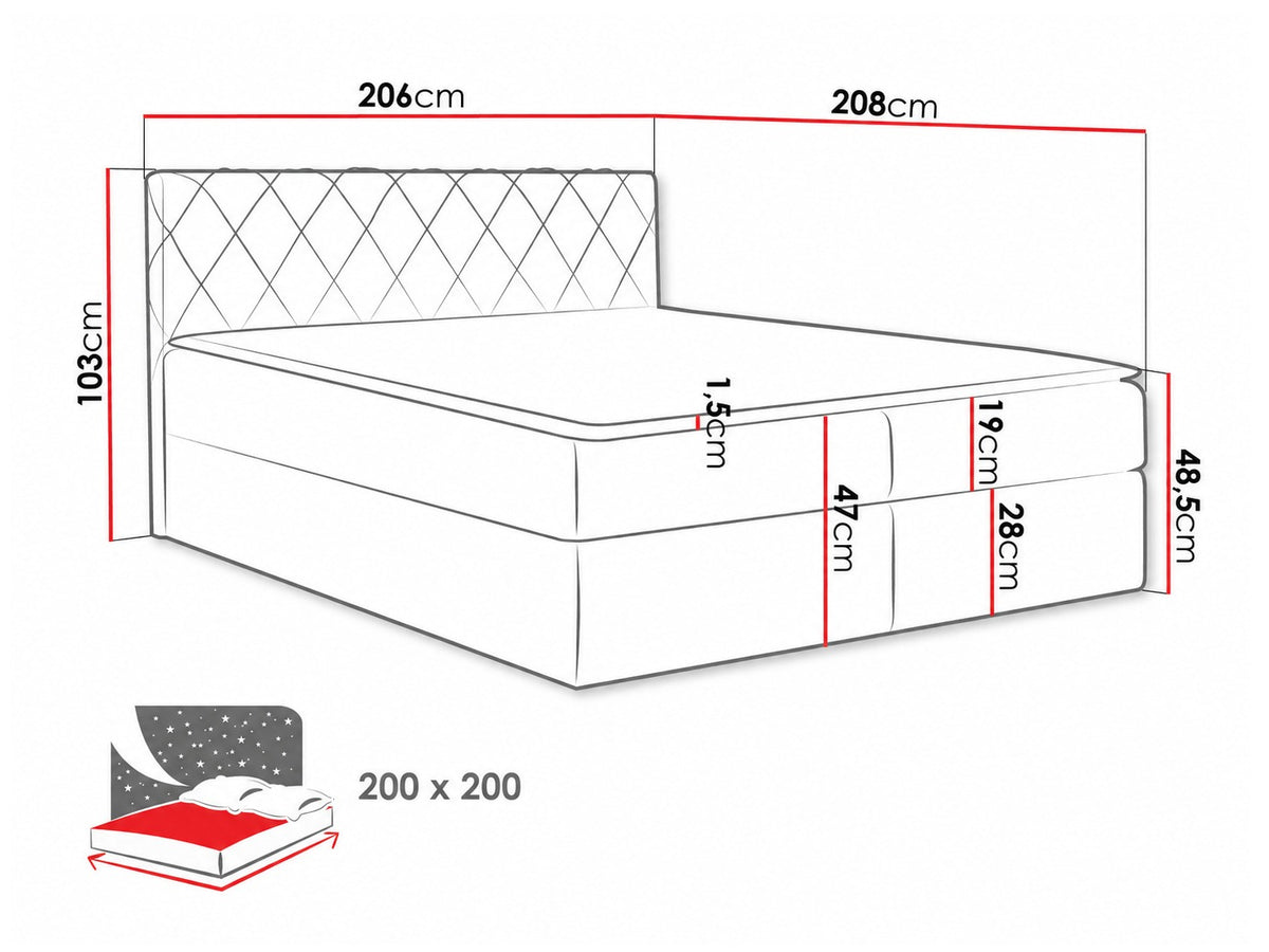Cama continental 115264 5080135