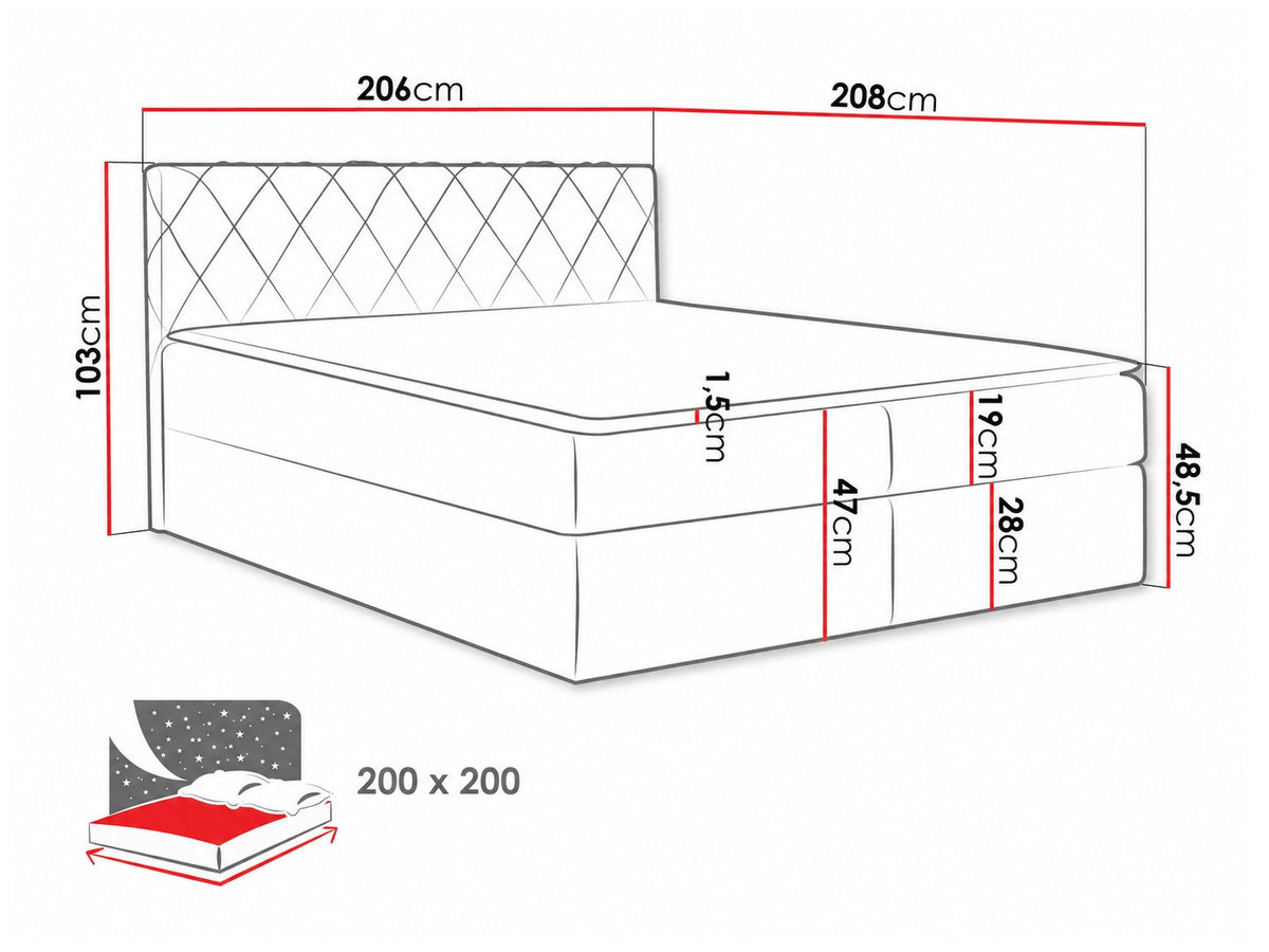 Cama continental 115264 5080136