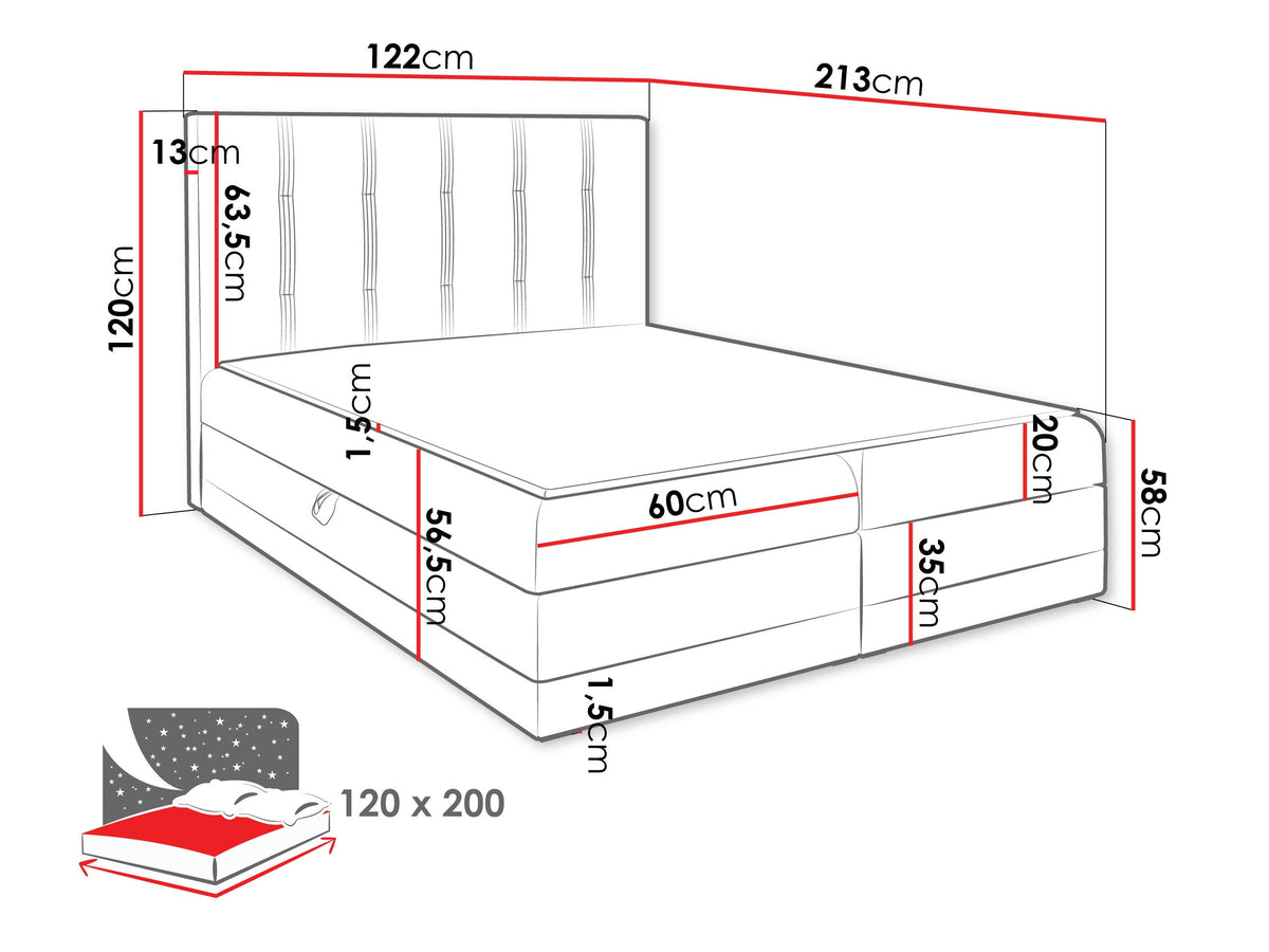 Cama continental 233823 5146417