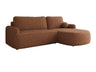 Sofá rinconero Plosebo derecho, marrón Bella 40 5154464