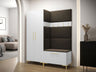 Recibidor Portal modelo A 160 cm, blanco, paneles manila 04 5170999
