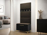 Recibidor Portal modelo C 90 cm, negro, paneles manila 04 5171093