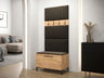 Recibidor Portal modelo C 90 cm, marrón claro, paneles manila 04 5171101