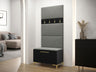 Recibidor Portal modelo C 90 cm, negro, paneles manila 16 5171105
