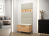 Conjunto para recibidor Portal 90 cm, marrón claro, paneles manila 02 5171137
