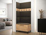 Recibidor Portal modelo D 90 cm, marrón claro, paneles manila 04 5171161