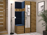 Conjunto para recibidor Cledo, roble artisan y negro Manila 26 5178403