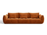 Sofá modular Formentera 5 plazas, naranja 5182736